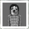 Bilder|KARE Design Bild Frame Mirror King Dog 60X60
