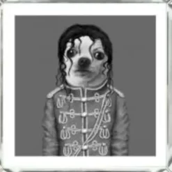 Bilder|KARE Design Bild Frame Mirror King Dog 60X60