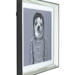 Bilder|KARE Design Bild Frame Mirror King Dog 60X60