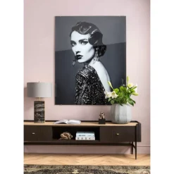 Bilder|KARE Design Bild Glas Beauty Lady 120X150Cm