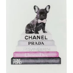 Bilder|KARE Design Bild Glas Fashion Dog 60X80Cm