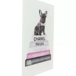 Bilder|KARE Design Bild Glas Fashion Dog 60X80Cm