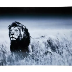 Bilder|KARE Design Bild Glas Lion King Standing 160X120Cm