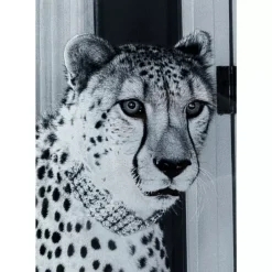 Bilder|KARE Design Bild Glas Metallic Gepard 100X150