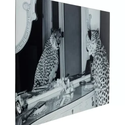 Bilder|KARE Design Bild Glas Metallic Gepard 100X150