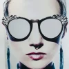 Bilder|KARE Design Bild Glas Metallic Girlie 120X120Cm