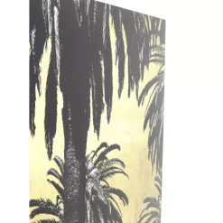 Bilder|KARE Design Bild Glas Metallic Palms 180X120Cm