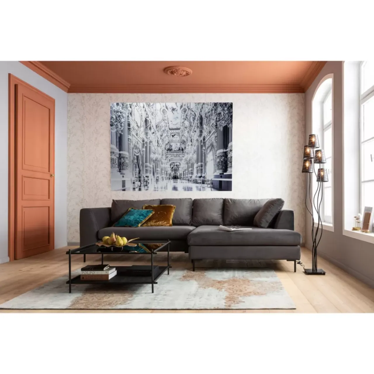 Bilder|KARE Design Bild Glas Metallic Versailles 180X120Cm