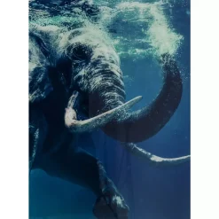 Bilder|KARE Design Bild Glas Swimming Elephant 180X120Cm