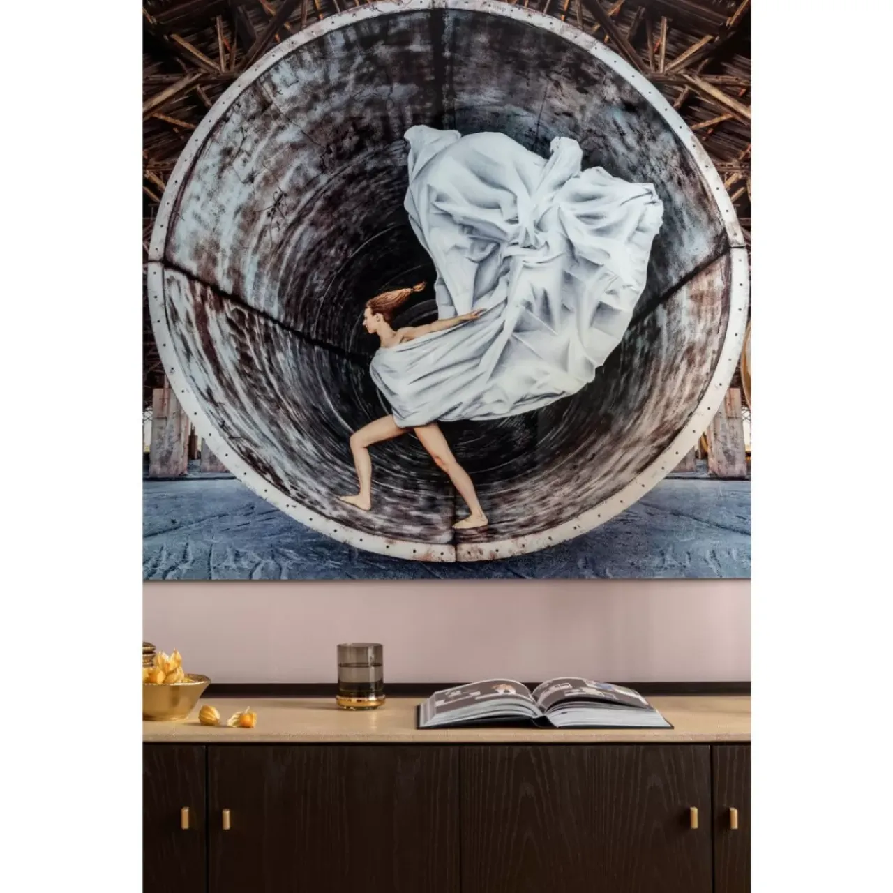 Bilder|KARE Design Bild Glas Time Traveller 120X180