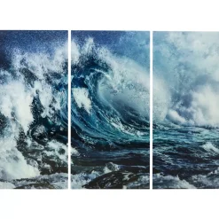 Bilder|KARE Design Bild Glas Triptychon Wave 240X160Cm (3/Set)