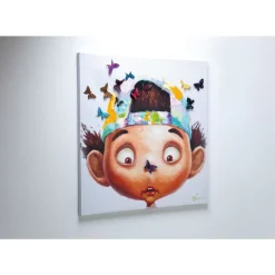 Bilder|KARE Design Bild Touched Boy With Butterflies 100X100Cm
