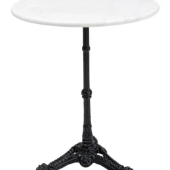 Outdoormöbel|KARE Design Bistrotisch Kaffeehaus Rund Weiss O60