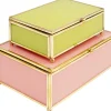 Aufbewahrung & Ordnung|KARE Design Box Neomi Grun Pink (2/Set)