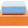 Aufbewahrung & Ordnung|KARE Design Box Neomi Orange Blau (2/Set)