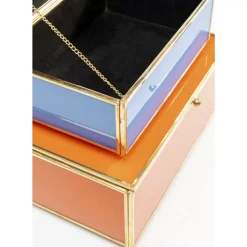 Aufbewahrung & Ordnung|KARE Design Box Neomi Orange Blau (2/Set)