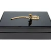 Aufbewahrung & Ordnung|KARE Design Box Snake Bite Schwarz 28X7Cm