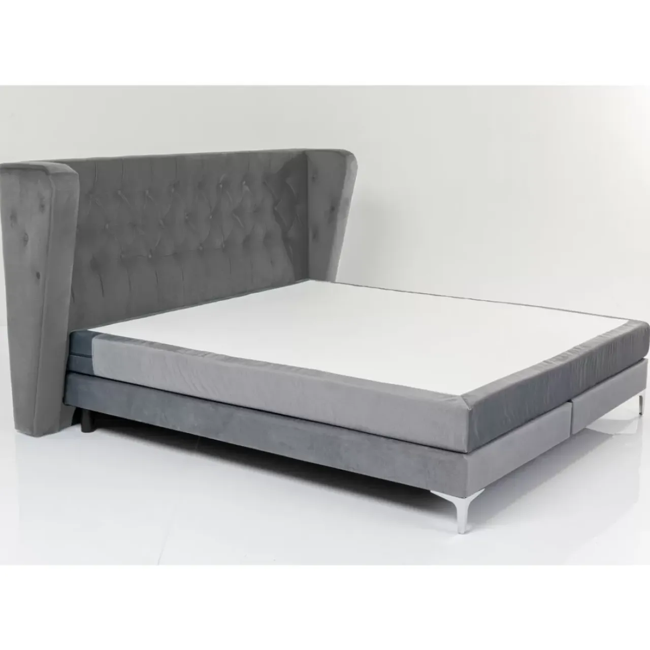 Betten|KARE Design Boxspringbett Benito Moon Grau 180X200Cm