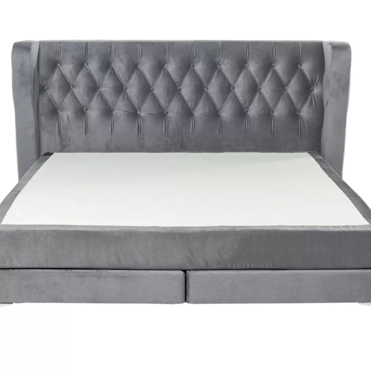 Betten|KARE Design Boxspringbett Benito Moon Grau 160X200Cm