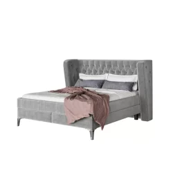 Betten|KARE Design Boxspringbett Benito Moon Grau 160X200Cm