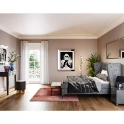 Betten|KARE Design Boxspringbett Benito Moon Grau 160X200Cm