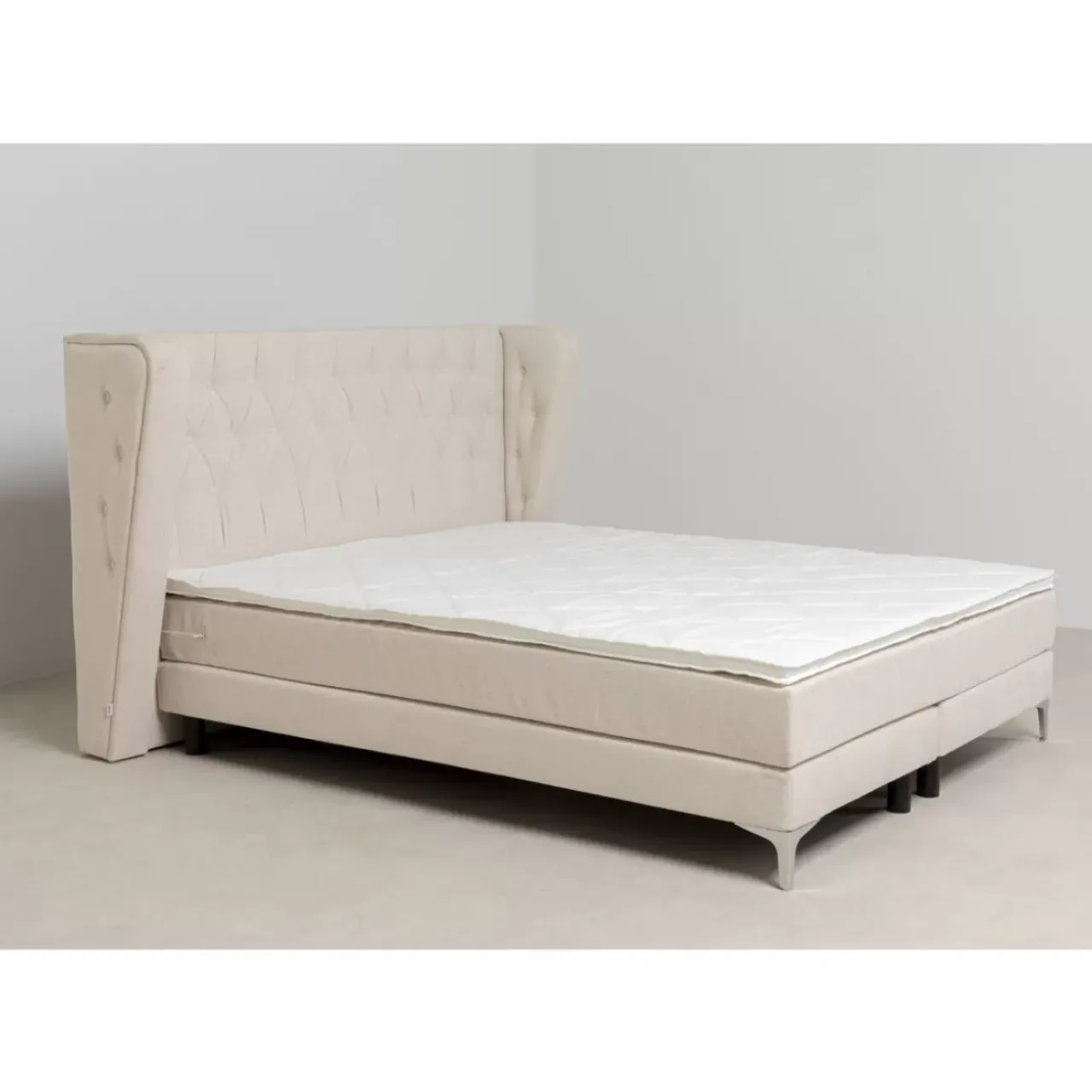 Betten|KARE Design Boxspringbett Benito Moon Creme 180X200Cm