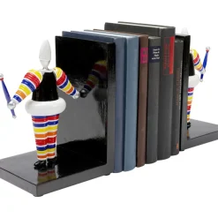Deko & Geschenkartikel|KARE Design Buchstutze Artist Stripes (2/Set)