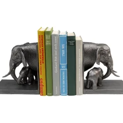 Deko & Geschenkartikel|KARE Design Buchstutze Elephant Family (2/Set)