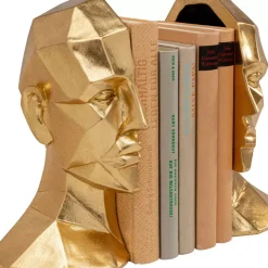 Deko & Geschenkartikel|KARE Design Buchstutze Face (2/Set)