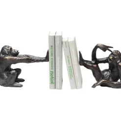 Deko & Geschenkartikel|KARE Design Buchstutze Monkey (2/Set)