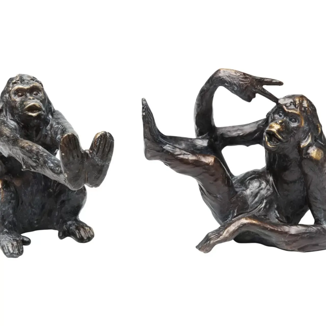 Deko & Geschenkartikel|KARE Design Buchstutze Monkey (2/Set)