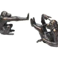 Deko & Geschenkartikel|KARE Design Buchstutze Monkey (2/Set)
