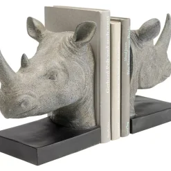 Deko & Geschenkartikel|KARE Design Buchstutze Rhino (2/Set)