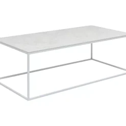 Outdoormöbel|KARE Design Couchtisch Greta Weiss 100X50