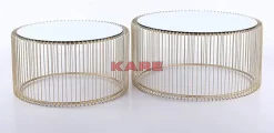 Tische|KARE Design Couchtisch Wire Messing (2/Set)