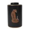 Vasen|KARE Design Deckelvase Leopard