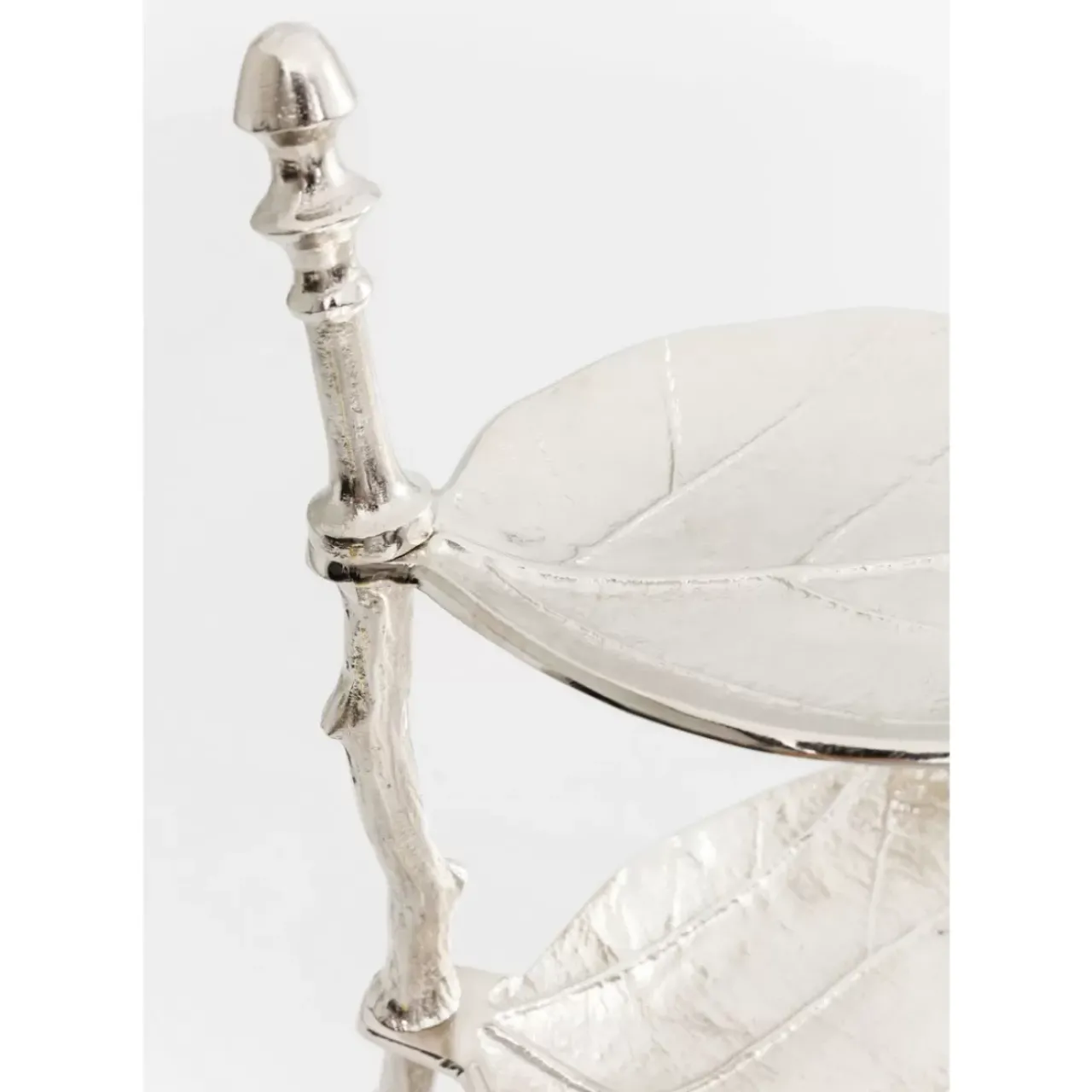 Geschirr & Tischaccessoires|KARE Design Deko Etagere Leaf Silber
