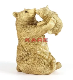 Deko & Geschenkartikel|KARE Design Deko Figur Bear Lucky Mom Gold 27Cm