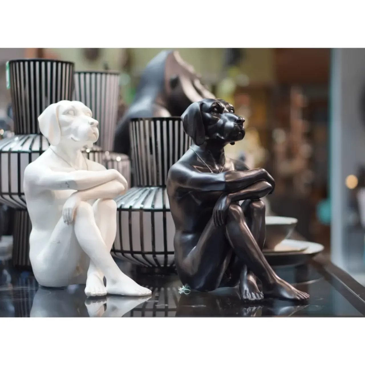 Deko & Geschenkartikel|KARE Design Deko Figur Gangster Dog Cream