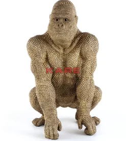 Deko & Geschenkartikel|KARE Design Deko Figur Gorilla Gold 80Cm