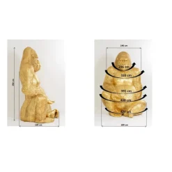 Deko & Geschenkartikel|KARE Design Deko Figur Gorilla Gold Xxl 249
