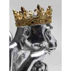 Deko & Geschenkartikel|KARE Design Deko Figur King Lui Silber 35