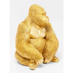 Deko & Geschenkartikel|KARE Design Deko Figur Monkey Gorilla Side Xl Gold