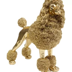 Deko & Geschenkartikel|KARE Design Deko Figur Mrs Poodle Gold 34Cm