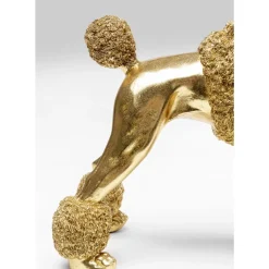 Deko & Geschenkartikel|KARE Design Deko Figur Mrs Poodle Gold 34Cm