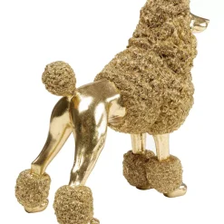 Deko & Geschenkartikel|KARE Design Deko Figur Mrs Poodle Gold 34Cm