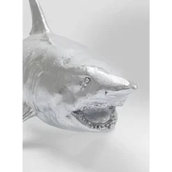 Deko & Geschenkartikel|KARE Design Deko Figur Shark Henry Silber 106Cm