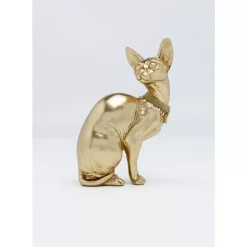 Deko & Geschenkartikel|KARE Design Deko Figur Sitting Cat Audrey Gold 27Cm