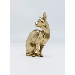 Deko & Geschenkartikel|KARE Design Deko Figur Sitting Cat Audrey Gold 27Cm