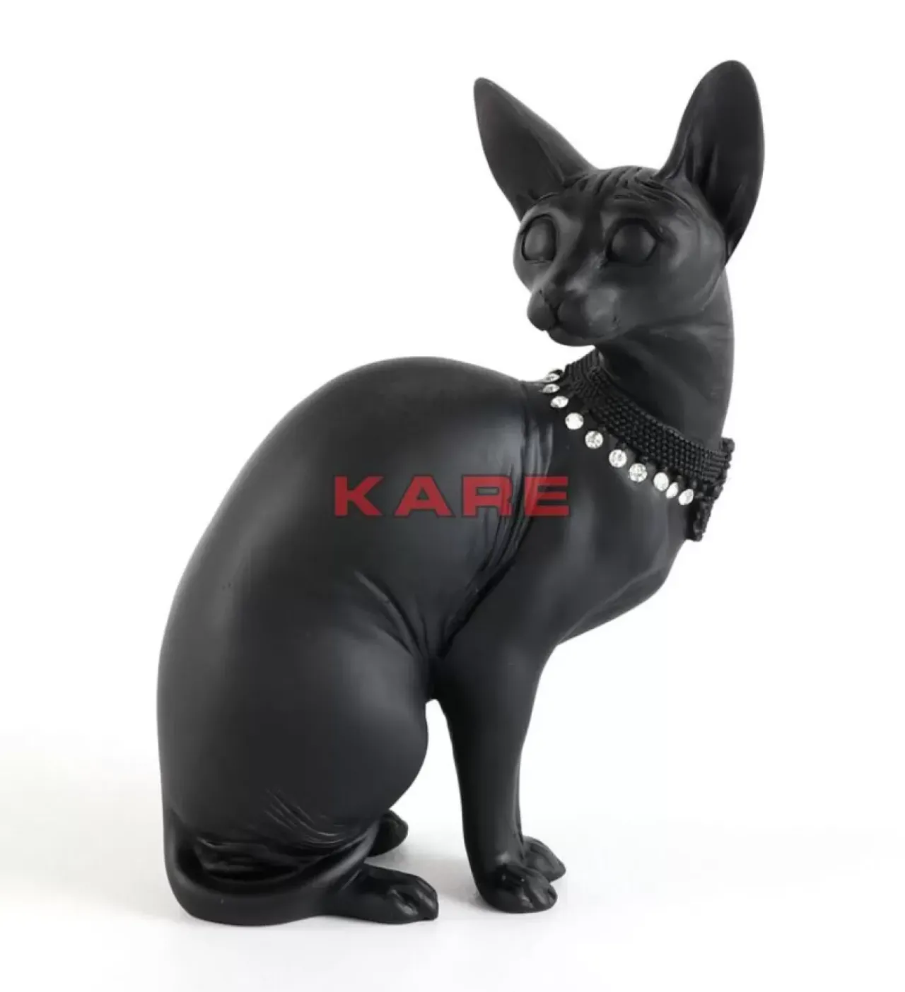 Deko & Geschenkartikel|KARE Design Deko Figur Sitting Cat Audrey Schwarz 27Cm